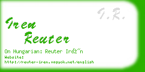 iren reuter business card